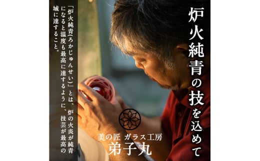 P-208 霧島切子タンブラー「BLACK LINE」【美の匠ガラス工房弟子丸】霧島市 薩摩切子 グラス コップ カップ ロックグラス 食器 ガラス細工