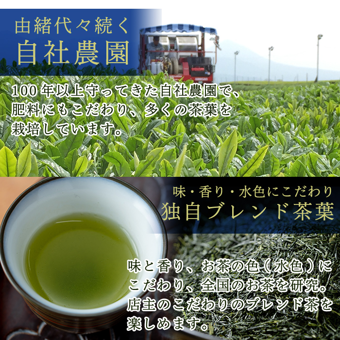 A-020 霧島茶　プラチナセット【今吉製茶】霧島市 国産 霧島産 お茶 茶葉 煎茶 緑茶 銘茶 詰め合わせ 詰合せ 紅茶