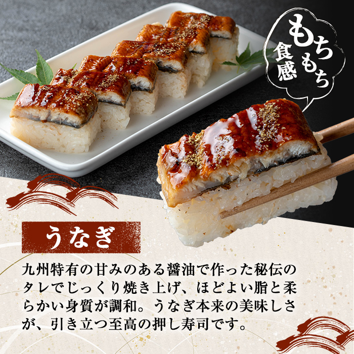 K-167-B うなぎ押し寿司(計1本)【すし魯くら】 押し寿司 寿司 うなぎ ウナギ  おうち時間 本格