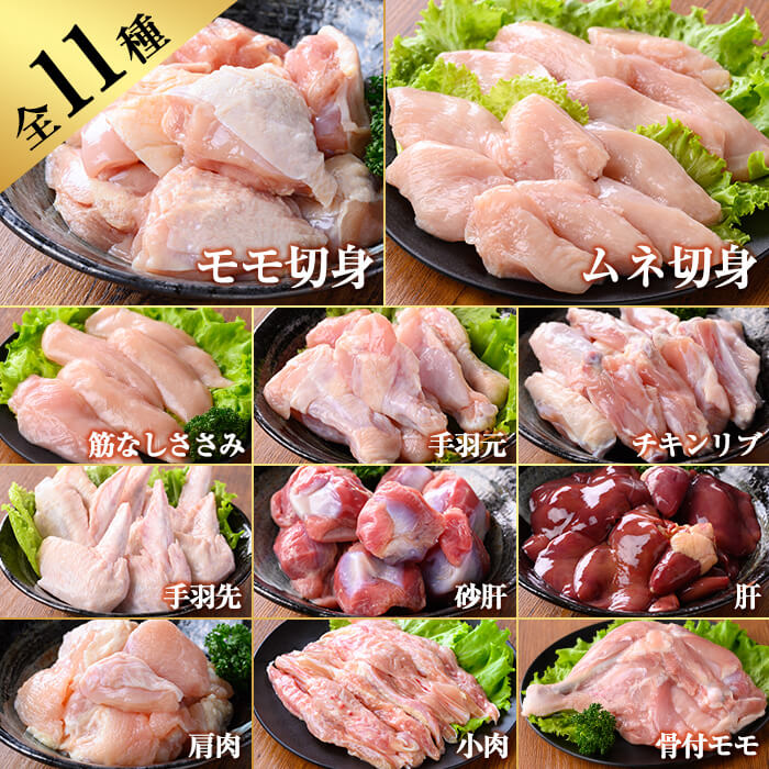 K-213 鹿児島県産 若鶏まるごとセット (計3.05kg)【TRINITY】 霧島市 国産 小分け 冷凍 真空パック 鶏肉 鳥肉 詰め合わせ