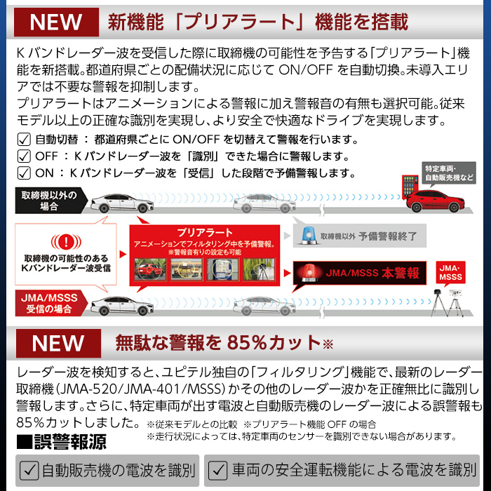 K-312 レーザー＆レーダー探知機(ZK2100)【ユピテル】霧島市 車 カー用品 カーアクセサリー 家電 ドライブ 運転 ワンボディ