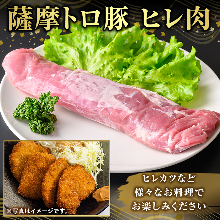 K-486-A 鹿児島県産 薩摩トロ豚 ヒレ肉(計400g)【ふるさと産直バザール】霧島市 ヒレ肉  国産 鹿児島県産 肉 精肉