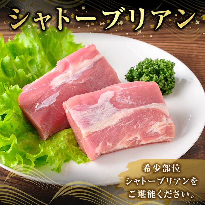 K-487-B 鹿児島県産 薩摩トロ豚 シャトーブリアン(計600g)【ふるさと産直バザール】霧島市 シャトーブリアン ヒレ肉  国産 鹿児島県産 肉 精肉