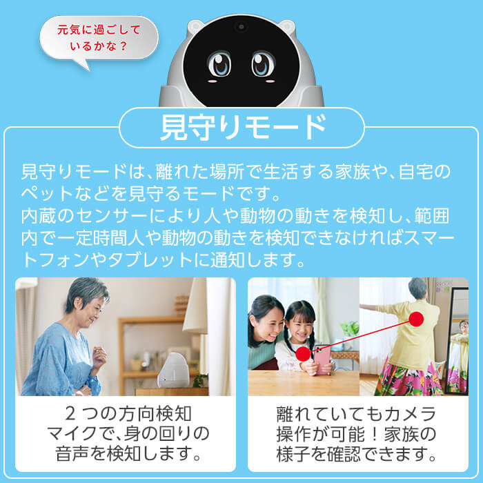 P2-002 Yupiteru見守りロボットユピ坊YR-03【ユピテル】日本製 霧島市 家電 電化製品 テレビ電話 カメラ 防犯