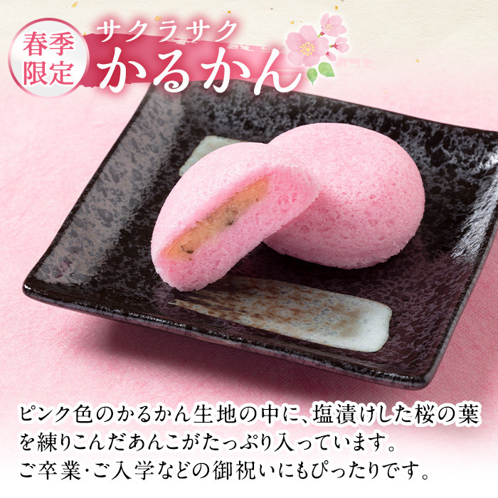 A0-240 ＜先行予約受付中！2026年2月～4月末の間に発送予定＞極上元かるかんと季節のかるかんセット(春)計15個【徳重製菓とらや】霧島市 国産 鹿児島県産 郷土菓子 お菓子 和菓子 スイーツ 銘菓 かるかん あんこ 餡 饅頭 まんじゅう セット バレンタイン ホワイトデー