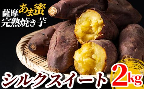 A0-338 ＜先行予約受付中！2025年11月中旬以降順次発送＞薩摩あま蜜完熟焼き芋＜シルクスイート＞2kg【フレッシュジャパン鹿児島】国産 霧島市 熟成 冷凍焼き芋 焼芋 冷凍 やきいも