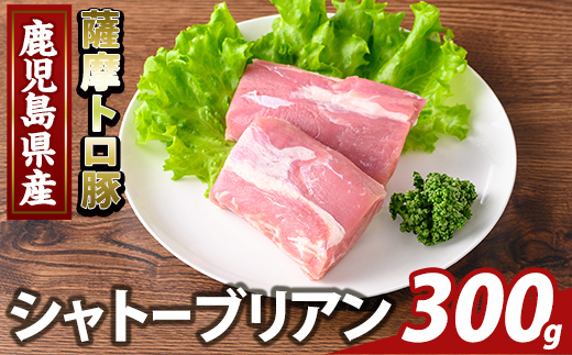 K-487-A 鹿児島県産 薩摩トロ豚 シャトーブリアン(計300g)【ふるさと産直バザール】霧島市 シャトーブリアン ヒレ肉  国産 鹿児島県産 肉 精肉