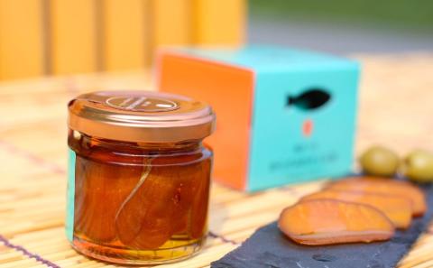 【希少 高級珍味】鹿児島県産 特撰からすみオリーブオイル漬(大)