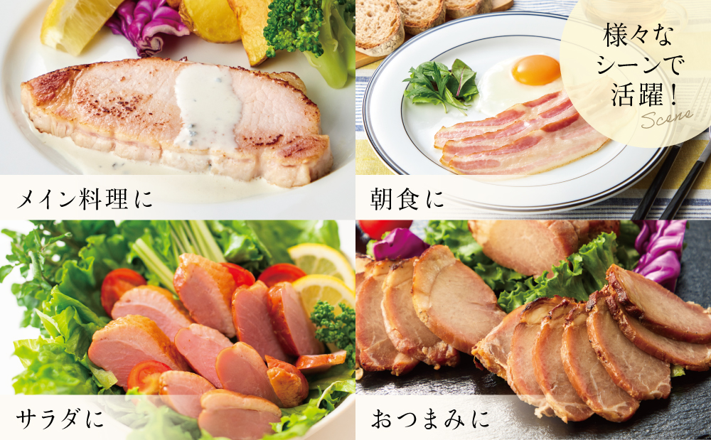 【マイスター山野井】5種類の焼豚とハム・ベーコン詰め合わせ（9種） チャーシュー ハム 焼き豚 ロースハム 合鴨 みそ漬け ハムギフト グルメ 惣菜 おかず ギフトセット 詰合せ アソート プレゼント 内祝い 贈り物 贈答用 化粧箱入り 南さつま市