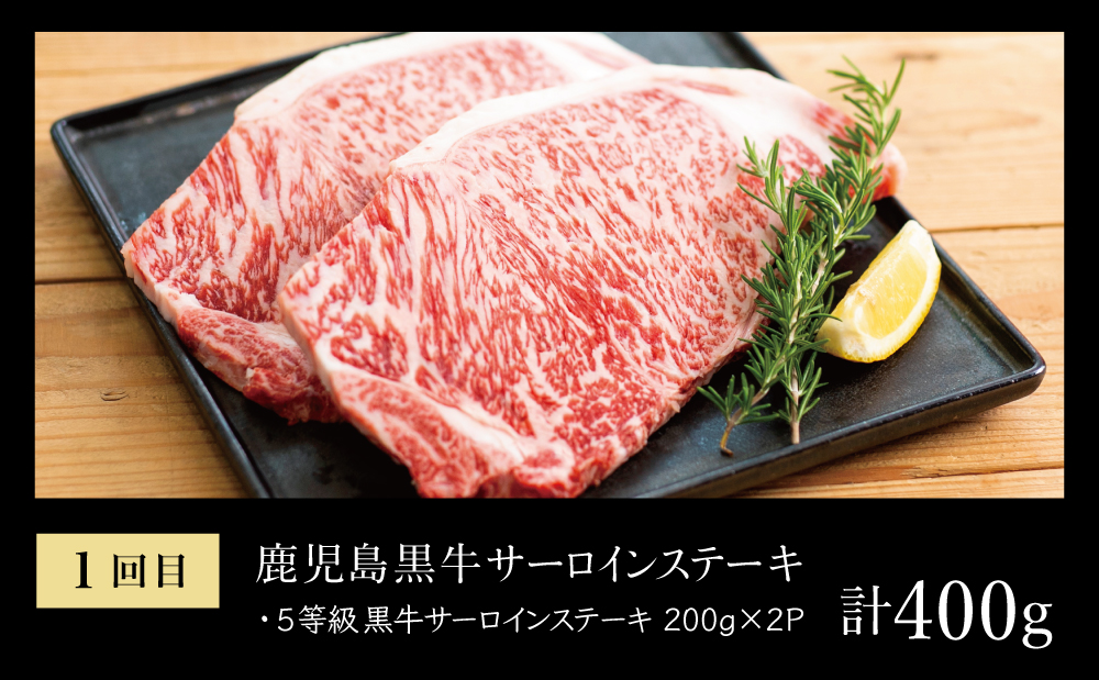 【JA食肉かごしま】鹿児島黒牛お試し定期便（全3回） 和牛日本一の「鹿児島黒牛」 お肉 ステーキ すき焼き しゃぶしゃぶ 黒毛和牛 牛肉 定期便 南さつま市