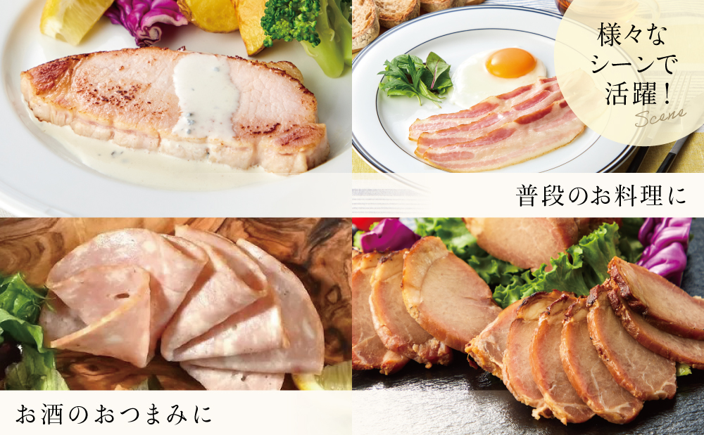 【マイスター山野井】炭焼き焼豚とハムの詰め合わせ（5種） チャーシュー 焼き豚 ロースハム 燻製荒びきポーク ギフト ご贈答 詰合せ 詰め合わせ オードブル 惣菜 おかず おせち パーティー 手土産 ギフト 贈り物 贈答用 冷蔵 南さつま市