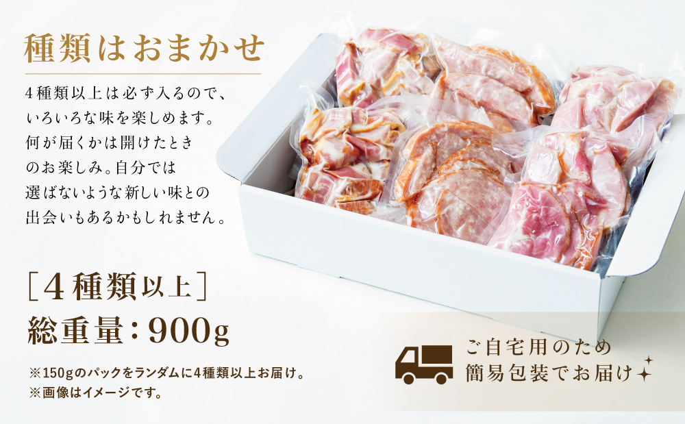 【訳あり】 マイスター山野井 ご自宅用お楽しみパック（4種類以上・切り落とし）計900g ボロニア ソーセージ ハム ベーコン ロースハム 燻製 あらびきポーク 切落し 鹿児島県 南さつま市 グルメ ワケあり お取り寄せム 燻製 あらびきポーク 切落し 鹿児島県 南さつま市 グルメ ワケあり お取り寄せ