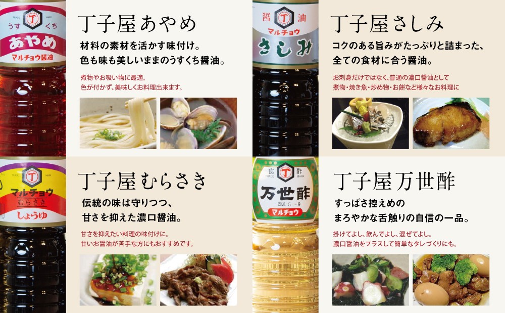 【創業享保20年の老舗醤油屋】丁子屋のかごしま醤油 詰め合わせ（4種）6本セット