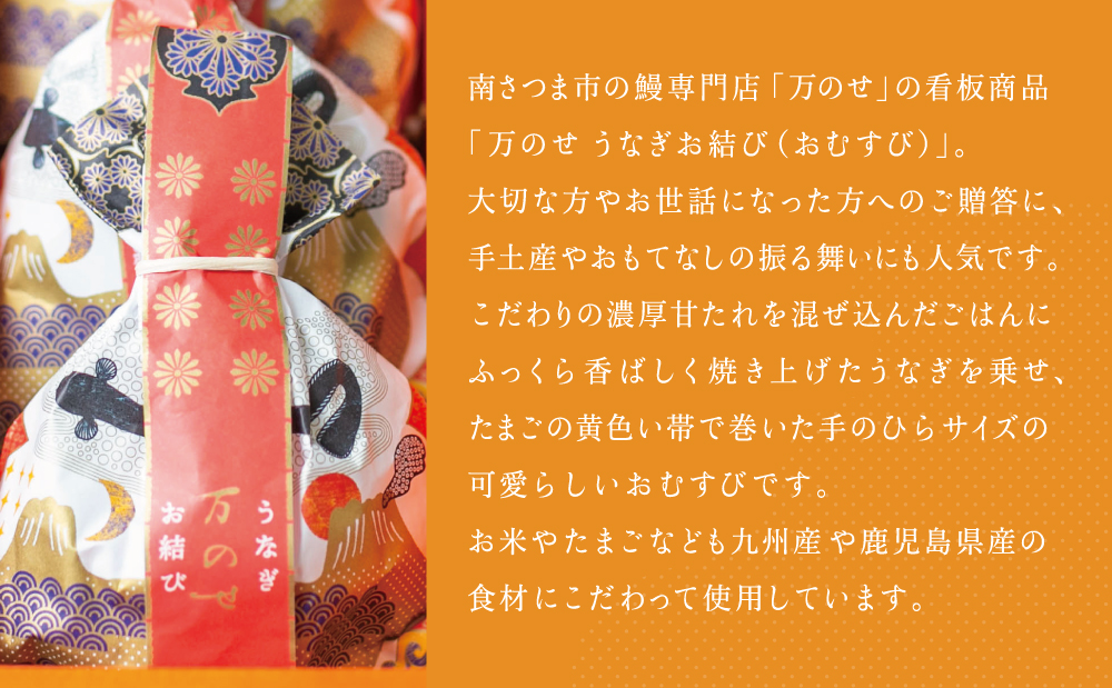 【鹿児島県産 鰻】万のせうなぎお結び6個 国産 ウナギ 鰻 オニギリ 冷凍おにぎり 蒸しおむすび ご飯 鹿児島県産米 小分け 簡単調理 おかず お惣菜 南さつま市 贈り物 ギフト 贈答用