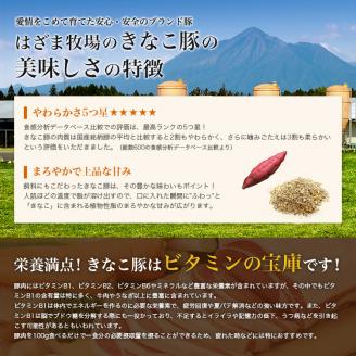 鹿児島県産畜産王国の「きなこ豚」しゃぶしゃぶ用3種1.5㎏