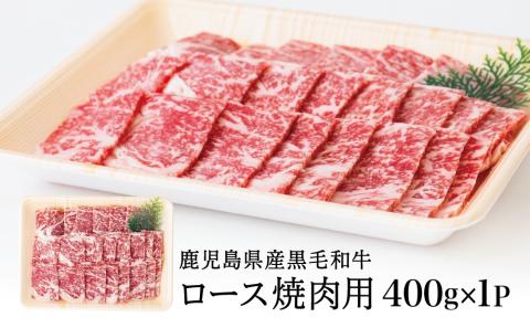 【鹿児島県産】黒毛和牛 焼肉用ロース 400g 4等級以上 牛肉 焼肉 バーベキュー BBQ 冷凍 スターゼン 南さつま市