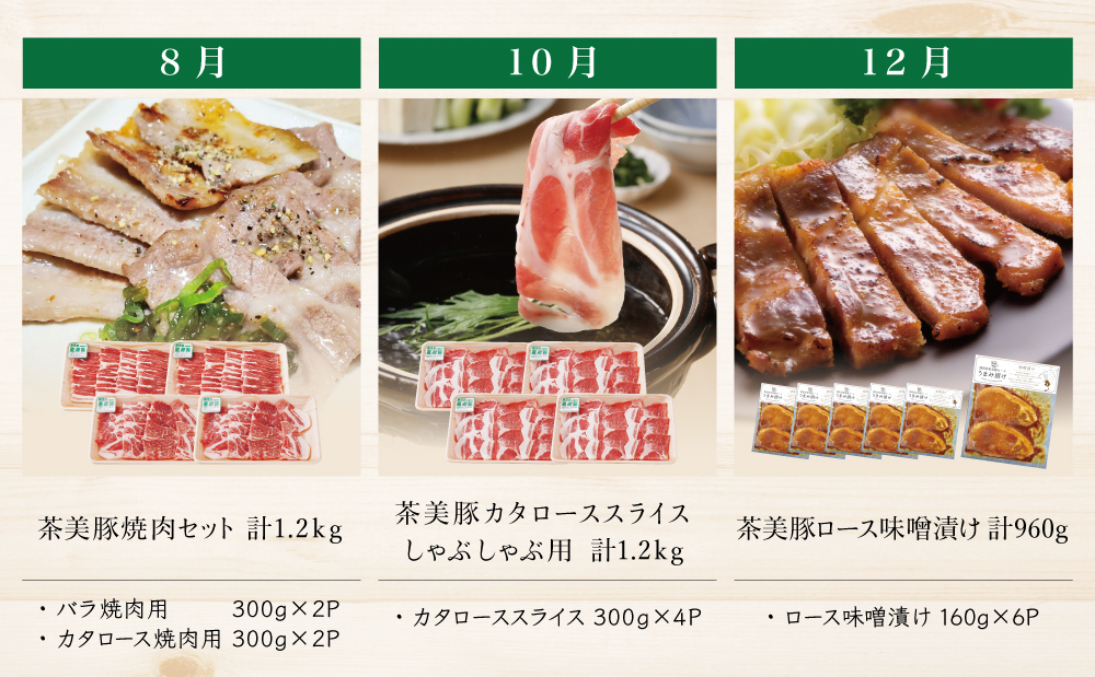 【ブランド豚定期便 全6回】鹿児島茶美豚 お肉とお惣菜の定期便 JA食肉かごしま お肉 ブランド 豚 豚肉 スライス 小分け 焼肉 BBQ ロース バラ しゃぶしゃぶ 惣菜 グルメ お取り寄せ 冷凍