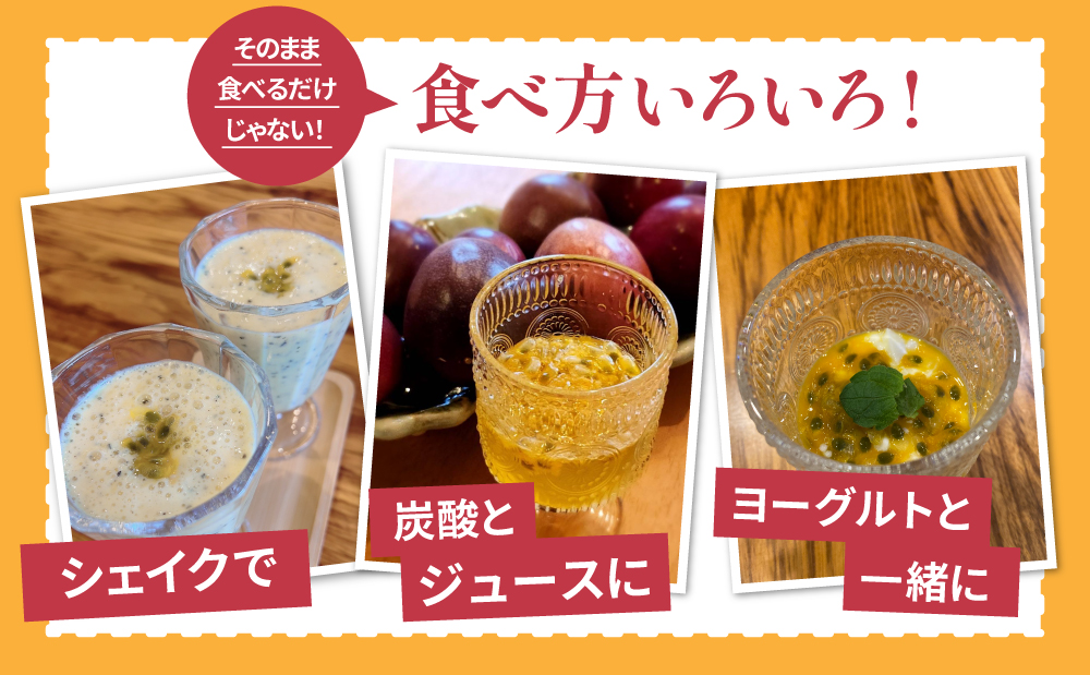 【鹿児島県産】パッションフルーツ 約1kg（10～12個程度） フルーツ 果物 旬 南国 鹿児島 南さつま市 清直kajuen