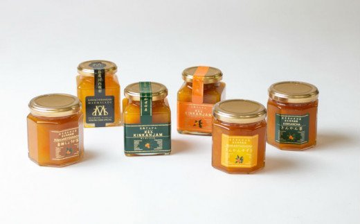 【鹿児島県南さつま市産】金柑ジャム・金柑茶の詰め合わせ6本（6種）