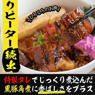 グランプリの味をお家で堪能！鹿児島県産黒豚使用 黒豚三昧丼セット(5食入) a4-041
