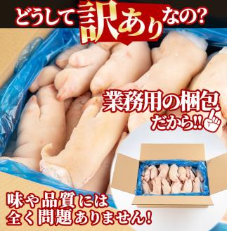 【訳あり・業務用】九州産黒豚豚足 半割 計10kg a1-070