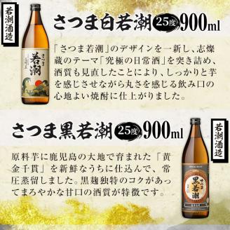 ＜入金確認後、2週間以内に発送！＞志布志の本格芋焼酎3蔵元飲み比べセット(各900ml・計6本) b2-025-2w