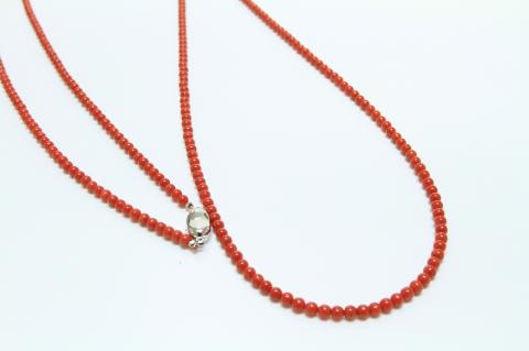 【数量限定】赤珊瑚ロングネックレス 珊瑚 サンゴ アクセサリー ネックレス wb7-004