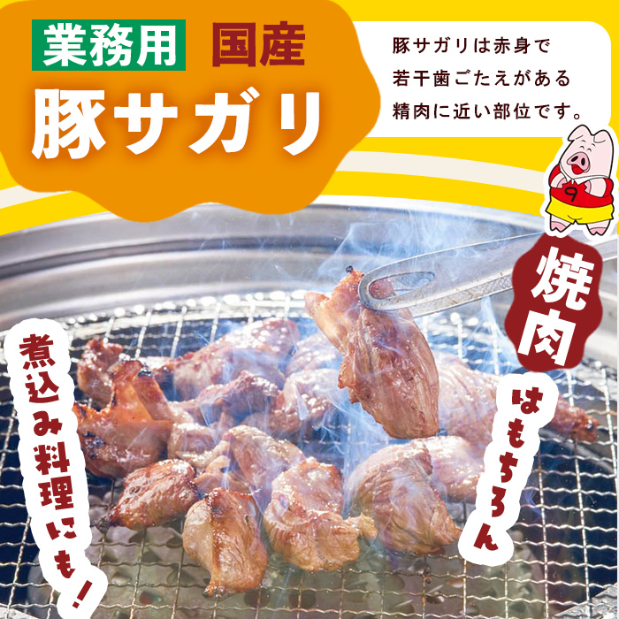 【訳あり・業務用】希少部位！！国産豚サガリ(計5kg) 国産 豚肉 豚肉 豚 肉 冷凍 5kg 訳あり 業務用 サガリ つまみ おつまみ 炒め物 焼肉 BBQ 赤身 カレー シチュー 煮込み a7-026