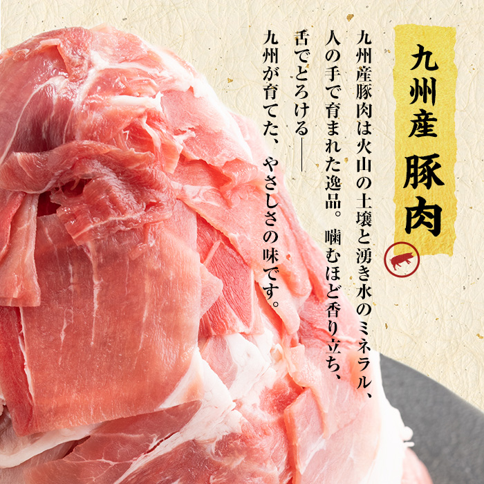 【訳あり・生産者応援企画】九州産 豚切り落とし肉＜計2.4kg(300ｇ×8P)＞ a2-087