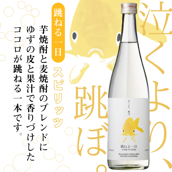 ＜入金確認後、2週間以内に発送！＞若潮酒造 本格焼酎・スピリッツ＜一日シリーズ＞飲み比べセット 720ml×4本！歩く一日 跳ねる一日 躍る一日 笑う一日 芋焼酎 鹿児島 むぎ焼酎 いも焼酎 ハイボールにもぴったり樽熟成焼酎 本格焼酎 b4-011-2w