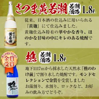 ＜入金確認後、2週間以内に発送！＞志布志焼酎「大きな志」若潮セット 1.8L×計4本 c2-011-2w