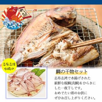数量限定【祝！創業100周年】志布志湾天然桜鯛の干物 計1.8kg a7-004