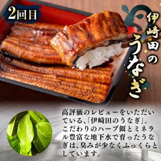 【定期便全2回】鰻と肉の定期便！ステーキ4枚と鰻蒲焼4尾をお届け！ t0054-004