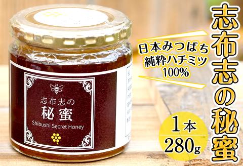 日本みつばちの純粋蜂蜜＜志布志の秘蜜＞(280g×1本) a3-179