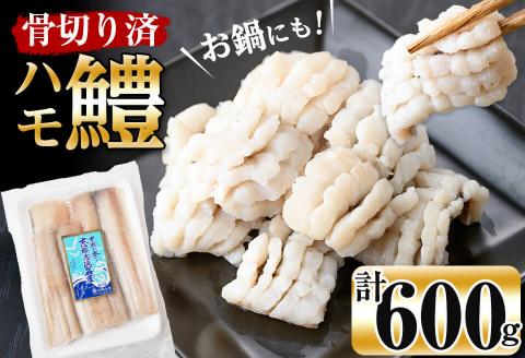 お鍋・はもしゃぶにも！志布志湾鱧（骨切り済み） 計600g a5-296