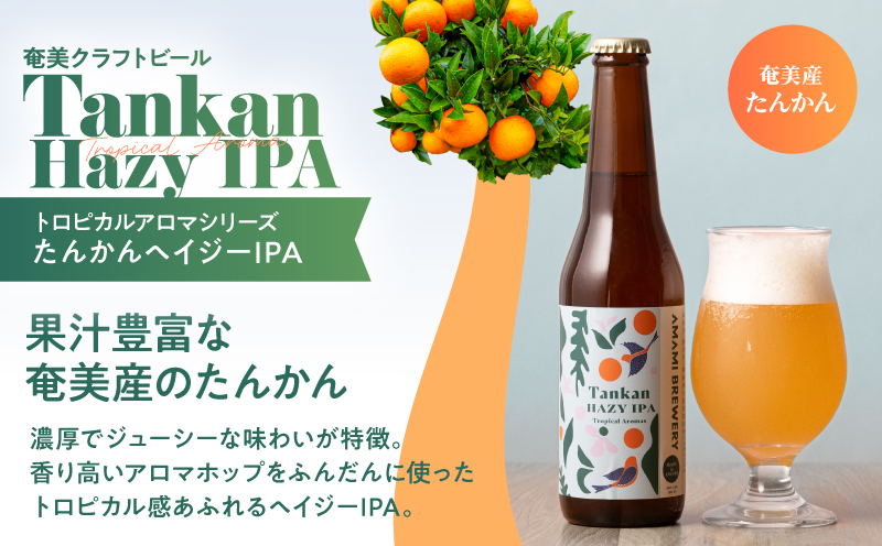 奄美クラフトビール＜3種＞TROPICAL AROMAシリーズ 3本セット【化粧箱】　A126-009-02