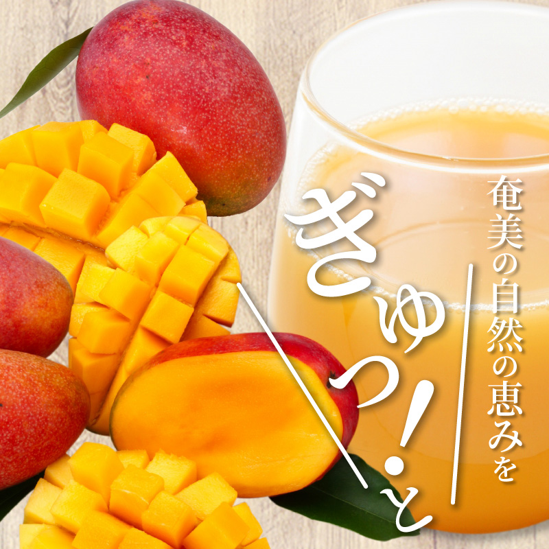【ギフトにどうぞ】奄美のとれたてマンゴージュース 3本セット　A015-004