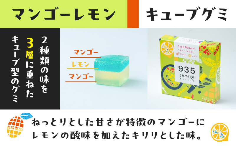 935グミ4種セット（シーグラスグミとキューブグミ3種）　A021-041