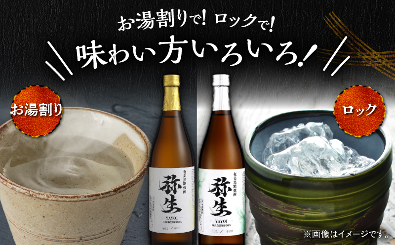 産地別黒糖焼酎 選べる弥生飲み比べセット 720ml 2本入り（弥生与那国島25度＆弥生西表島25度）　A185-033-05