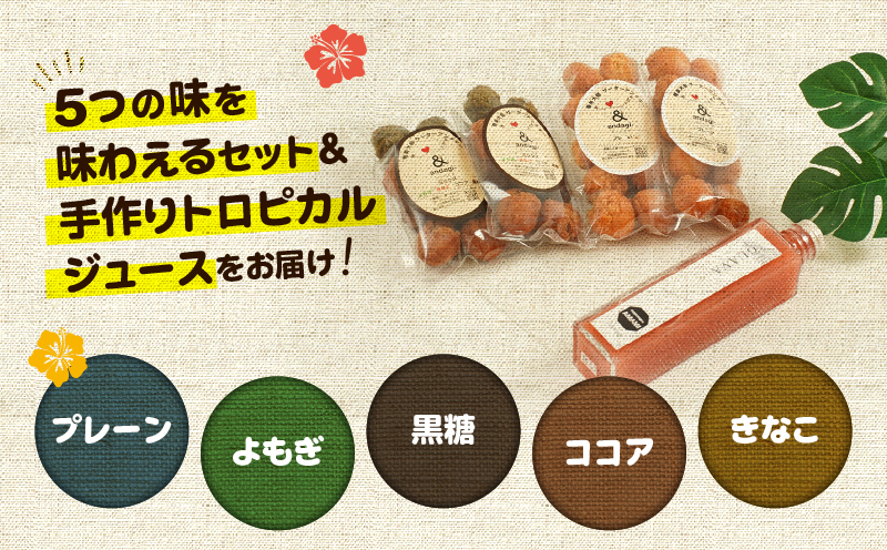 奄美ジュース（グァバ）＆アンダギーセット　A191-003-04