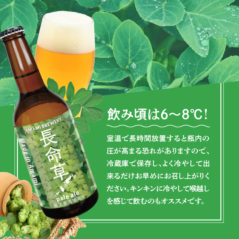奄美クラフトビール＜長命草ペールエール＞5本セット　A126-003
