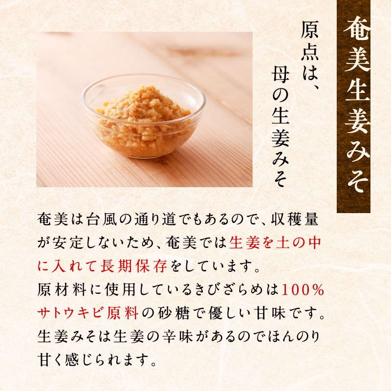 奄美島豚みそ・奄美生姜みそ　A146-003