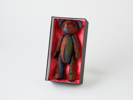 本場奄美大島紬で作るテディーベア【奄美の森のくまさん】　A142-001