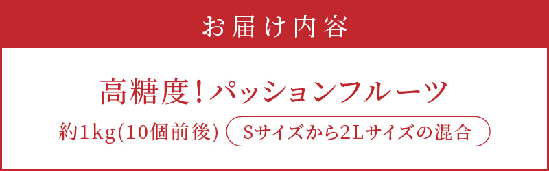 【2026年先行予約】高糖度パッションフルーツ 約1kg　A059-006