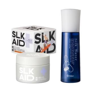 【アーダン】シルクのおでかけ保湿セット（シルクの薬用クリームと化粧水）　A026-009