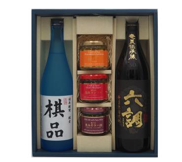 【ふるさと納税限定】～奄美市出身の水間俊文八段監修～ 奄美黒糖焼酎「れんと」（日本棋院コラボ・オリジナル限定ラベル）と、奄美黒糖焼酎あまみ六調（黒）コンフィ3種　A082-009