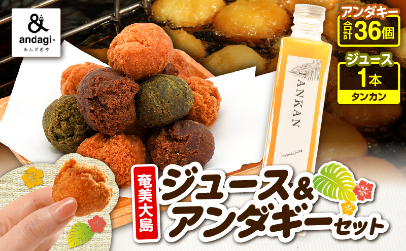 奄美ジュース（タンカン）＆アンダギーセット　A191-003-01