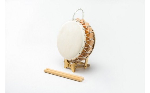 【専門職人が魂を込めた逸品】牛革 9.5寸 くさび太鼓　A033-003