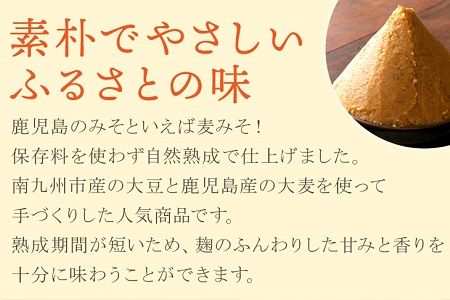013-03 素朴でやさしい味 手作り麦みそ6個セット