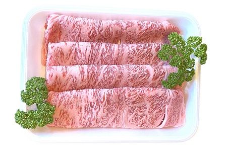 065-11 A4以上!鹿児島県産黒毛和牛リブローススライス300g